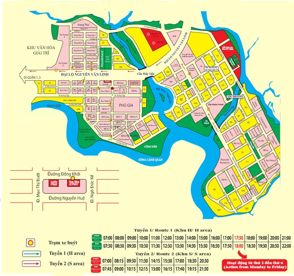 saigon ಬಸ್ ನಕ್ಷೆ