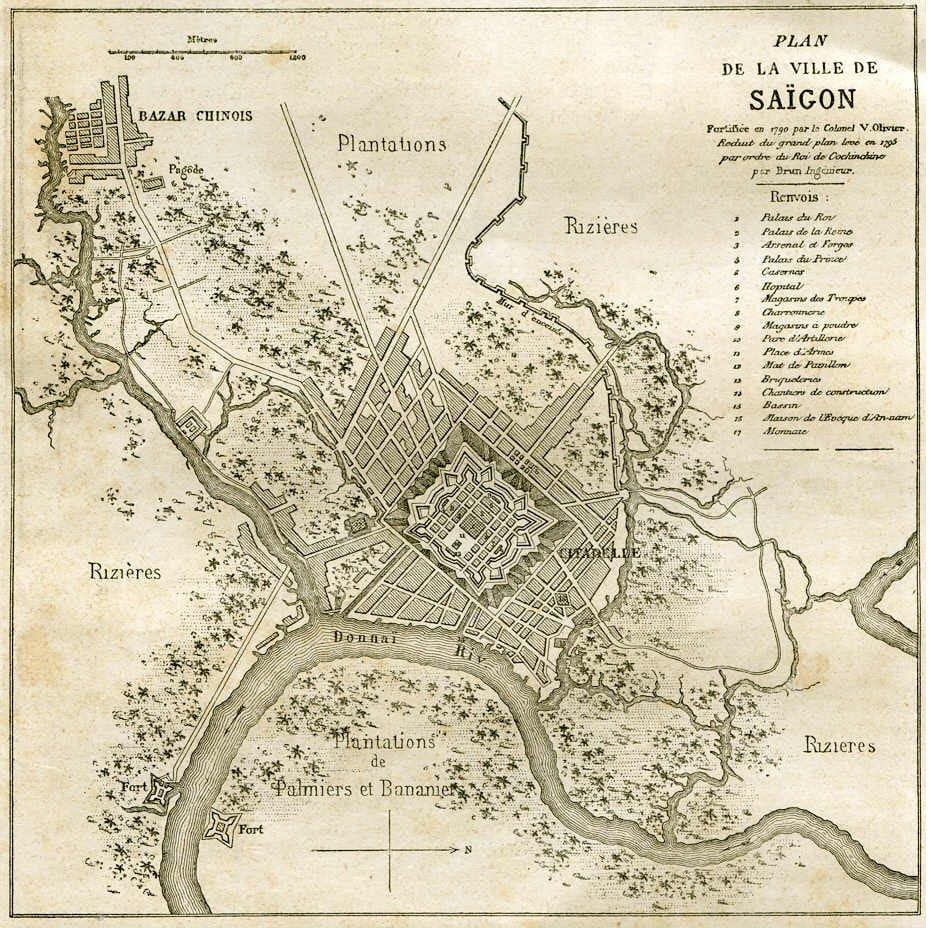 ನಕ್ಷೆ ಹಳೆಯ saigon