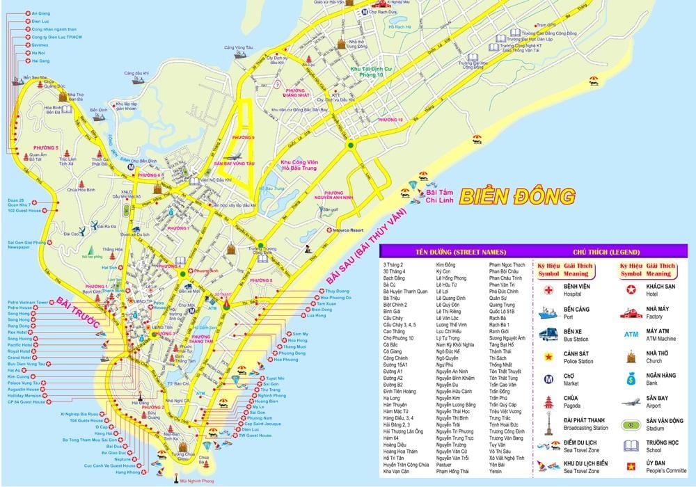 ನಕ್ಷೆ ಹೊ ಚಿ ಮಿನ್ಹ್ ನಗರ ಪೋರ್ಟ್